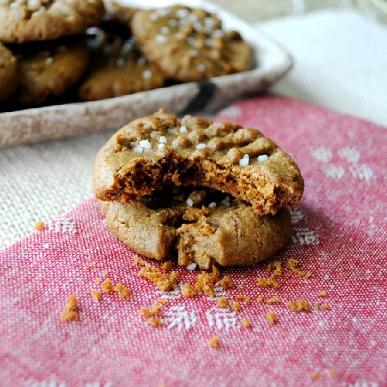 Almond Butter Gingerbread Cookies