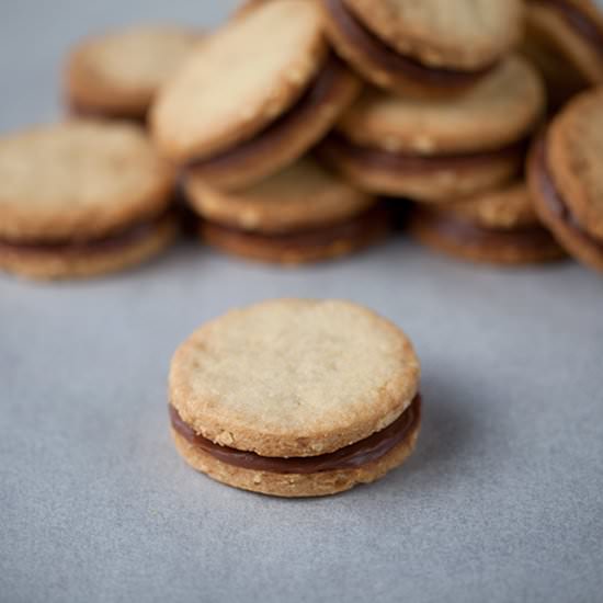 Peanut Chocolate Sandwich Cookies