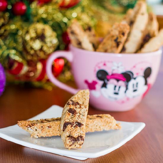 Chai Chocolate Chip Biscotti