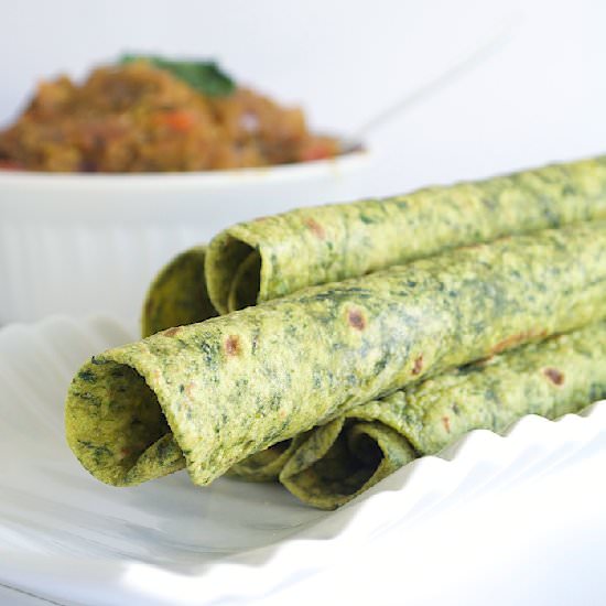 Spinach Paratha / Palak Paratha