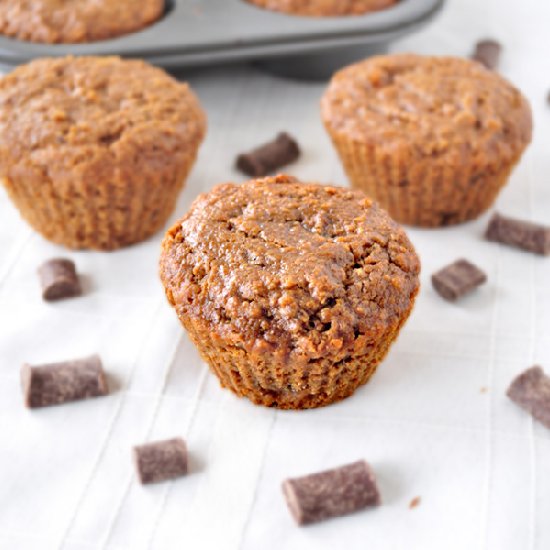 GF Gingerbread Chocolate Muffins