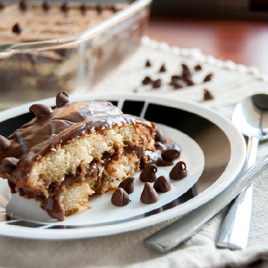 Chocolate Swirl &Ladyfingers Cake