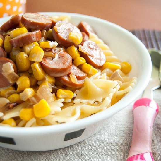 Sausage and Corn Kids Pasta