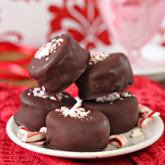 Oreo Peppermint Ice Cream Bonbons