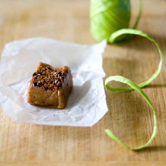 Peanut Butter Tahini Raw Fudge