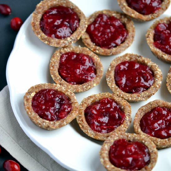 No-Bake Cranberry Jam Tarts