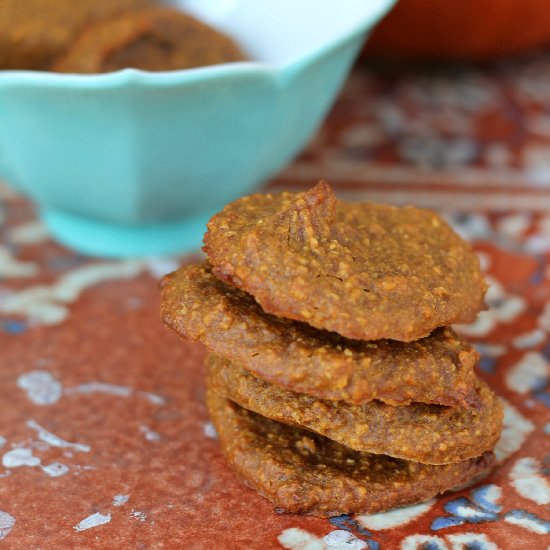 Pumpkin and Sun Butter Oat Cookies