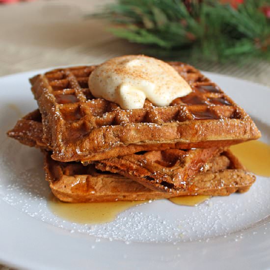 Gingerbread Waffles