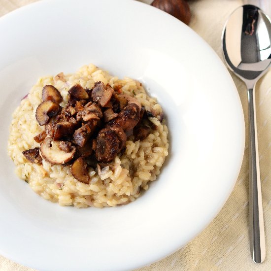 Mushroom-Chestnut-Risotto