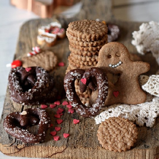 Wholewheat Christmas Cookies