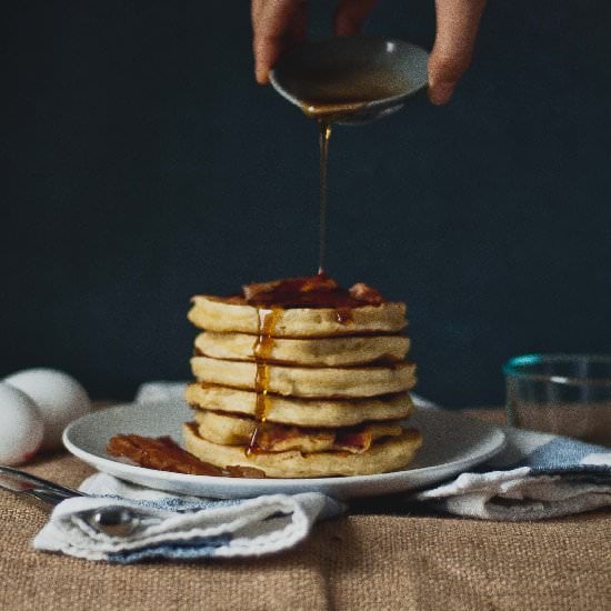 Bacon Buttermilk Pancakes