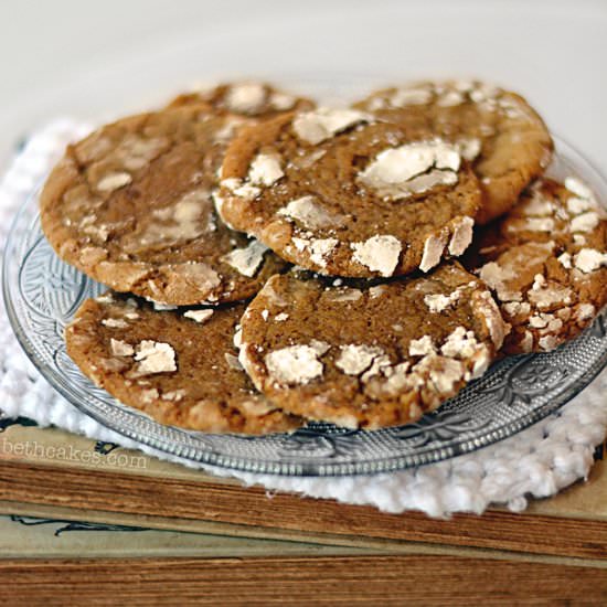 Gingerbread Crinkle Cookies