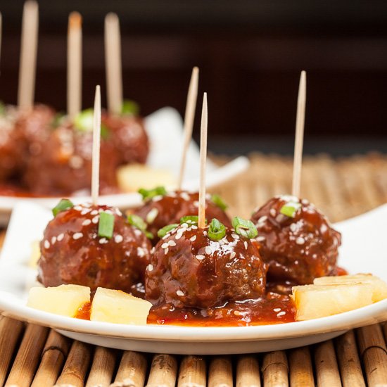 Hawaiian Luau Meatballs