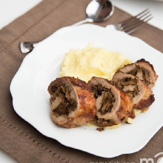 Mushroom Pork Roulade