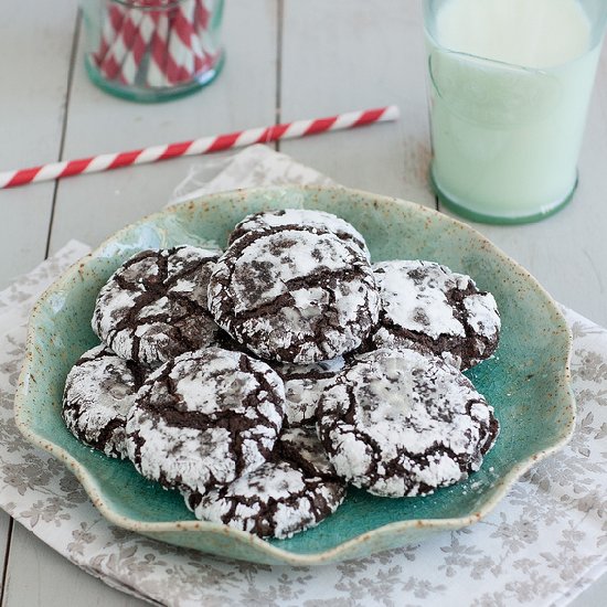 Triple-Chocolate Crinkle Cookies