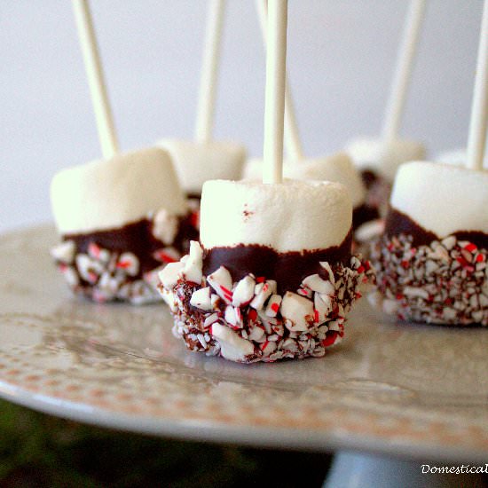 Marshmallow Peppermint Pops