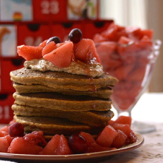 Gingerbread Flaxseed Pancakes