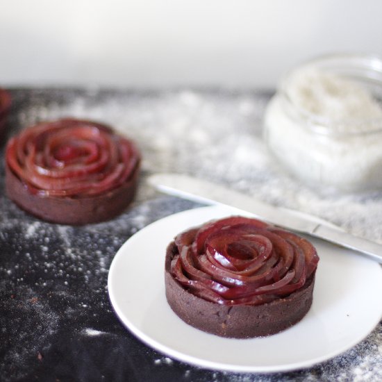 Plum Rose Tarts