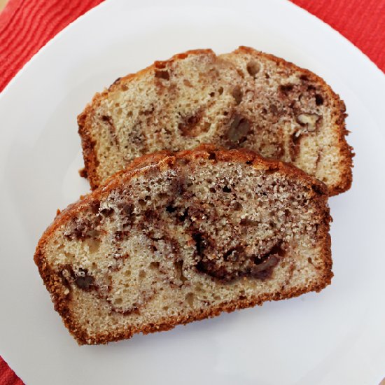 Eggnog Cinnamon-Nut Bread