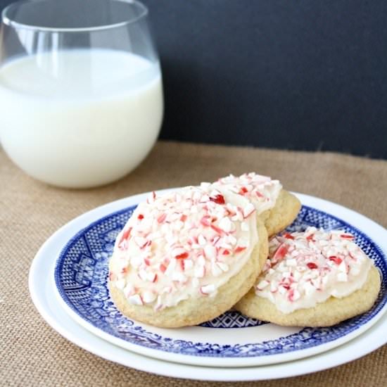 Candy Cane Sugar Cookies