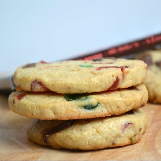 Chocolate Cherry Icebox Cookies