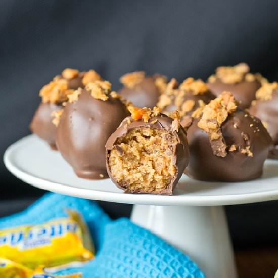 Butterfinger Tornado Truffles