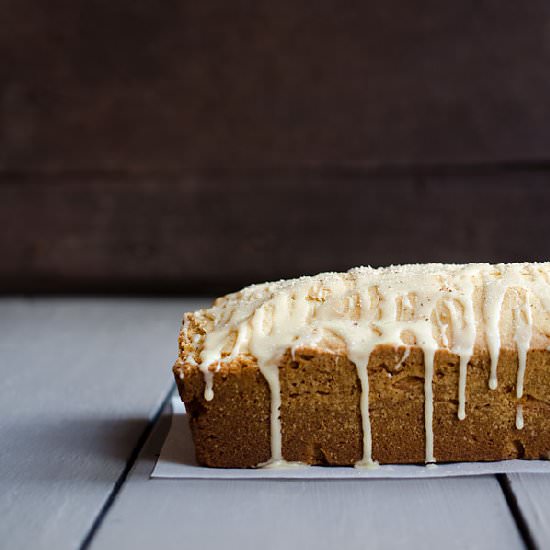 Eggnog Poundcake with Rum Glaze