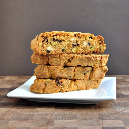 Cranberry and Pistachio Biscotti