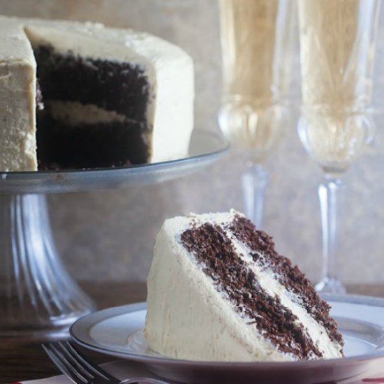 Chocolate Eggnog Cake