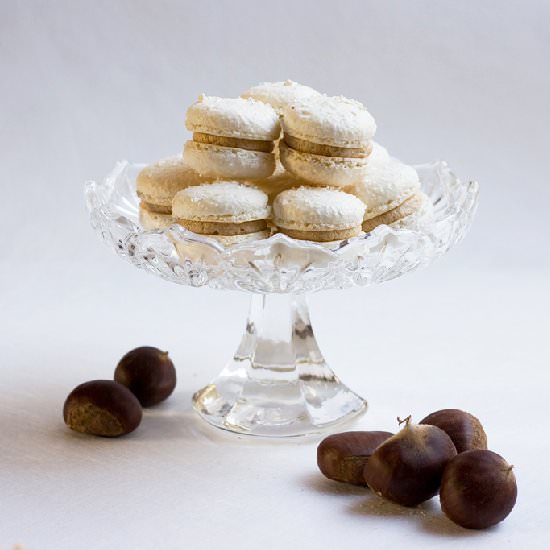 Chestnut Macarons