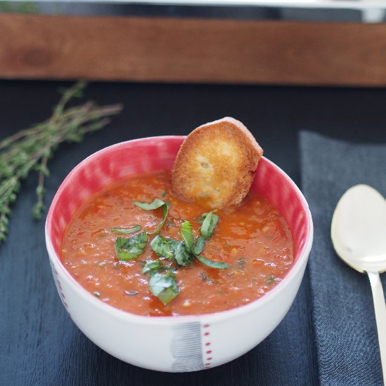 Oven Roasted Tomato Soup