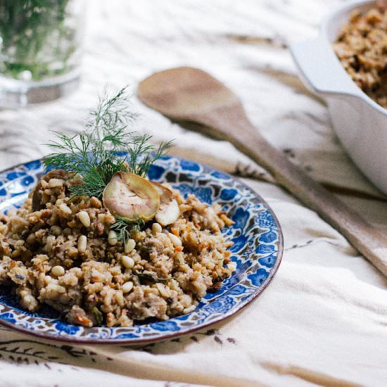 Chestnut Brown Rice Pilaf