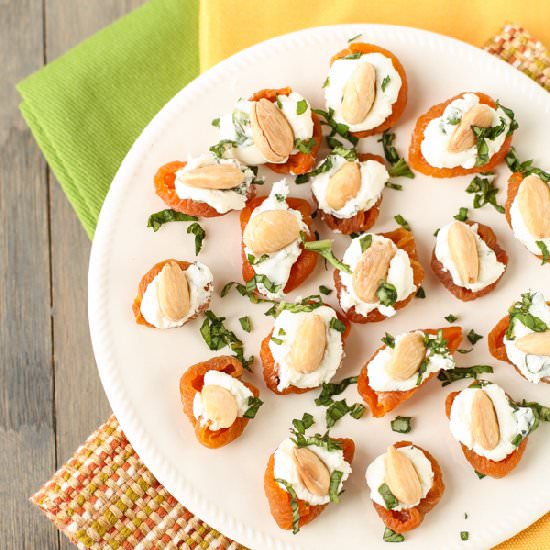 Apricots with Goat Cheese