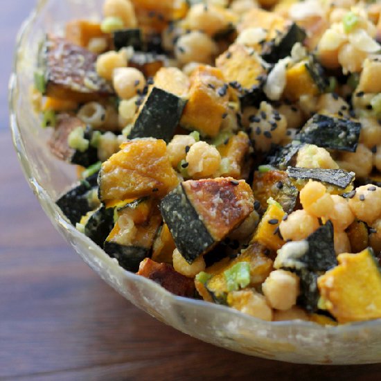 Roasted Kabocha Squash and Chickpea