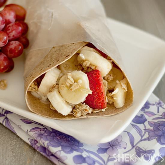 Skinny Cheesecake Fruit Wrap