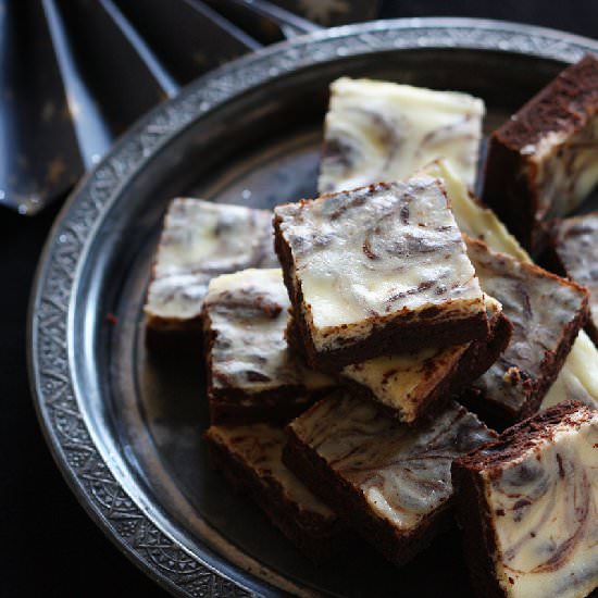 Irish Cream Cheesecake Brownies