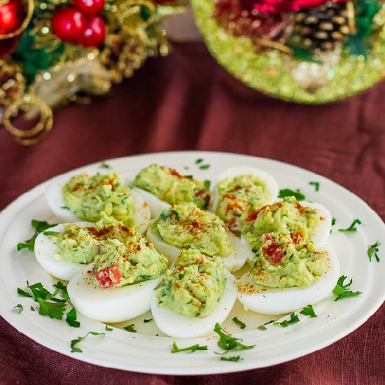 Guacamole Deviled Eggs