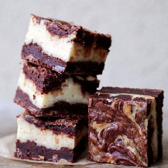 Cheesecake Swirl Brownies