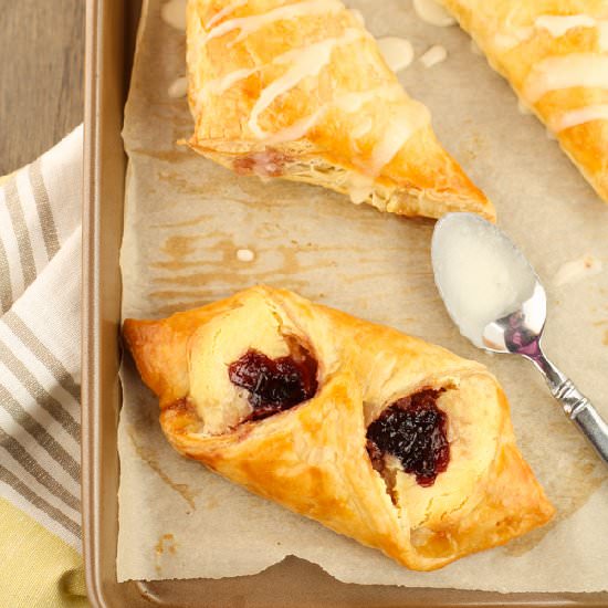 Easy Cherry Cream Cheese Danish