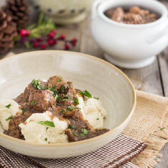 Pork Shank and Meatball Stew