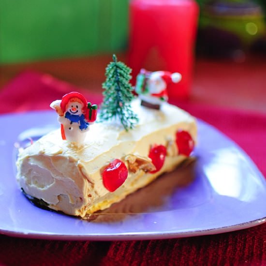 Traditional French Yule Log