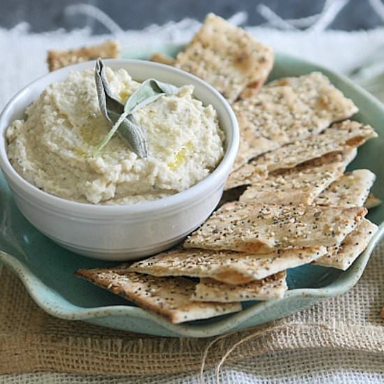 Easy Parmesan White Bean Dip