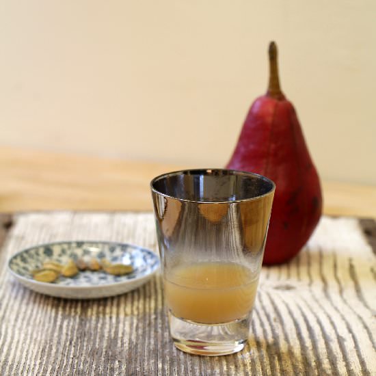 Sparkling Pear Ambrosia Cocktail