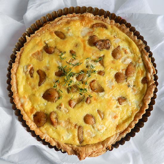 Garlic Tart with Thyme