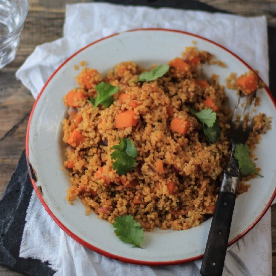 Spicy Quinoa with Sweet Potato