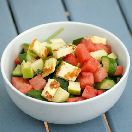 Watermelon Haloumi Salad