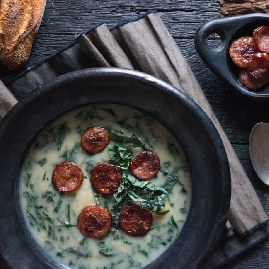 Caldo Verde. Portuguese Green Soup.