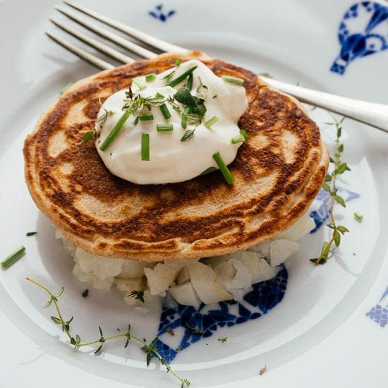 Jerusalem Artichokes with Blini