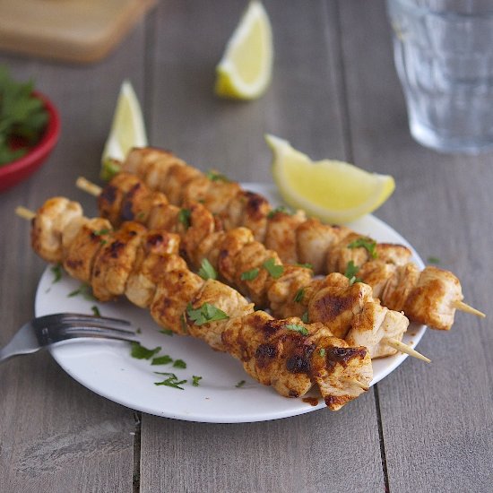 Peri Peri Chicken Kebabs