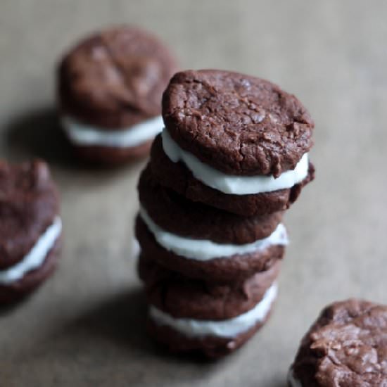 Chocolate Cookies with Mascarpone